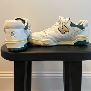 Aime Leon Dore New Balance 550 sneaker size 10 green cream yellow